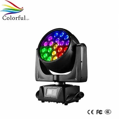 방수 19PCS 40W RGBW 꿀벌 눈 줌 이동 헤드 라이트